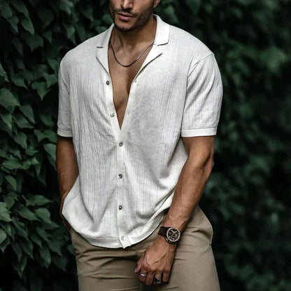 Variant image for Maxime | Homme Chemise en Lin à Col Craquant Style Décontracté-7