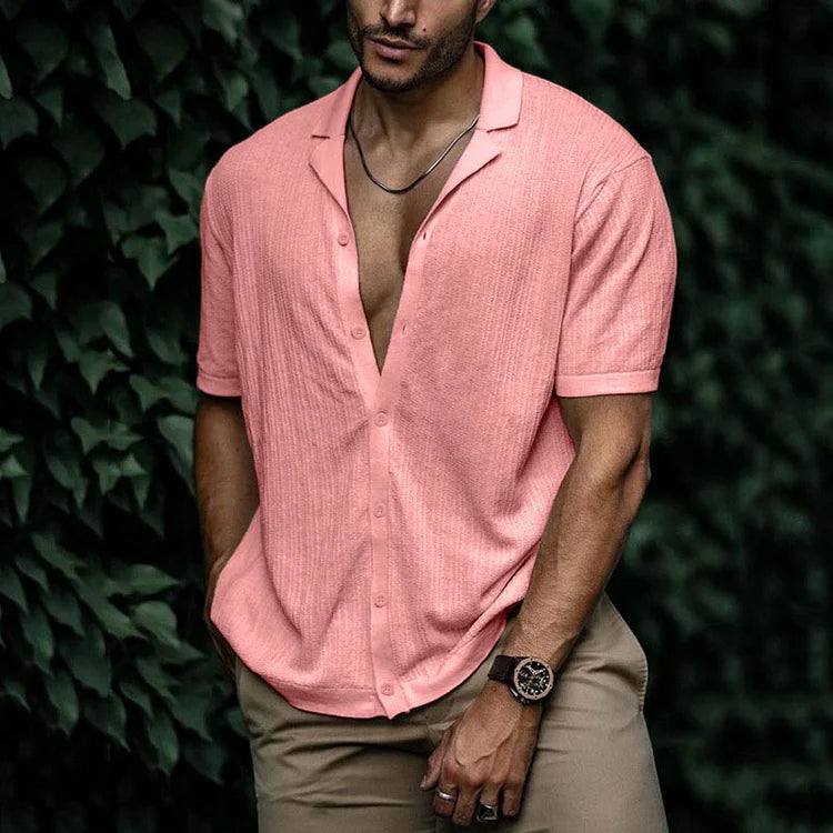 Variant image for Maxime | Homme Chemise en Lin à Col Craquant Style Décontracté-49