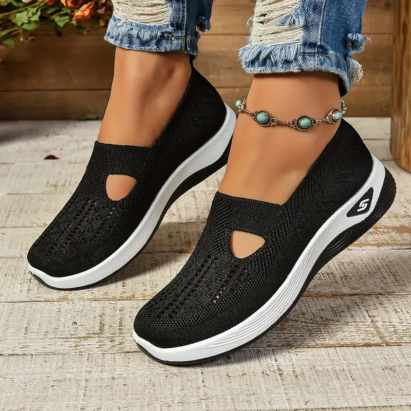 Variant image for Camille | Femme Chaussures Antidérapantes avec Semelles Amovibles et Tissu Stretch-37