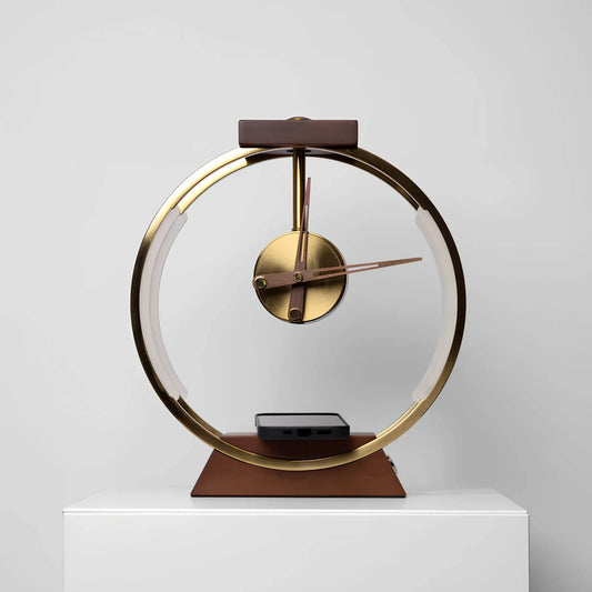 Horloge-Analogique-NOGY-Lampe-LED-Métal-Plastique-USB-Énergie-Efficace-Lumiero