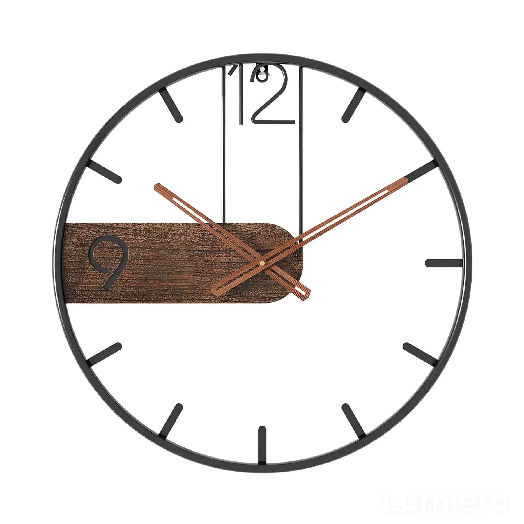 horloge-murale-acier-noyer