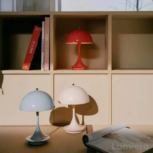 lampe rechargeable sans fil en métal portable LED USB