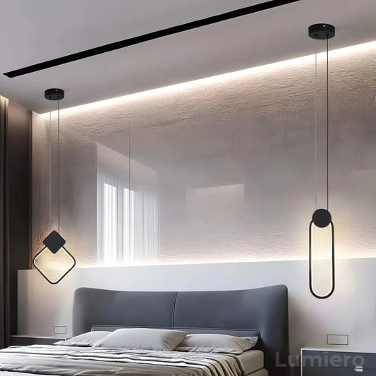 luminaire-moderne-simple-noir-ajustable-eclairage-domicile-LED-Lumiero