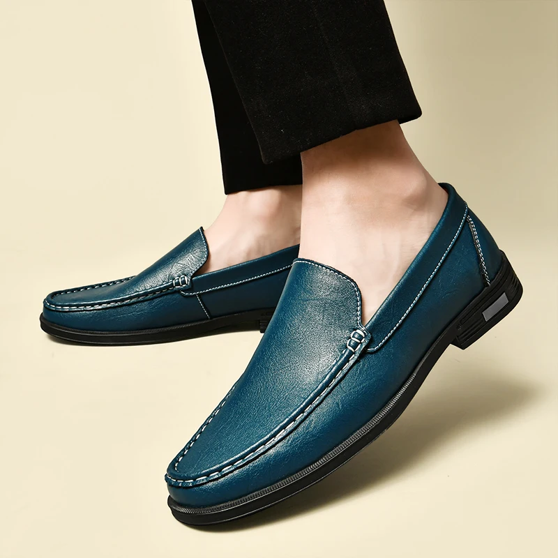 Jules | Homme Mocassins en Cuir Souple avec Détails Raffinés-4