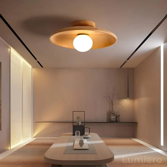 nordic-bois-rund-lampe-de-plafond