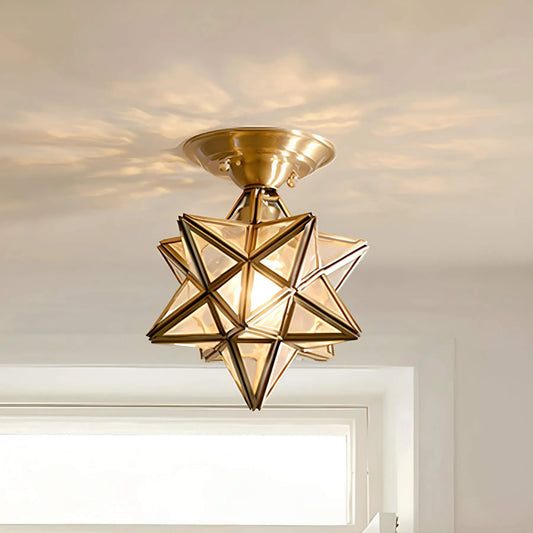plafonnier-etoile-laiton-andamp-verre