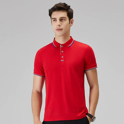 Variant image for Maxime | Homme Polo Élégant à Col Coloré et Emblème Discret-7