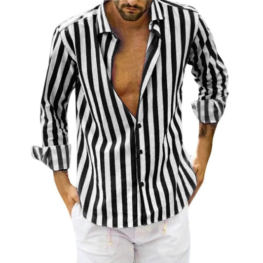 Élodie | Homme Chemise à Rayures Classiques Coupe Sur Mesure-1
